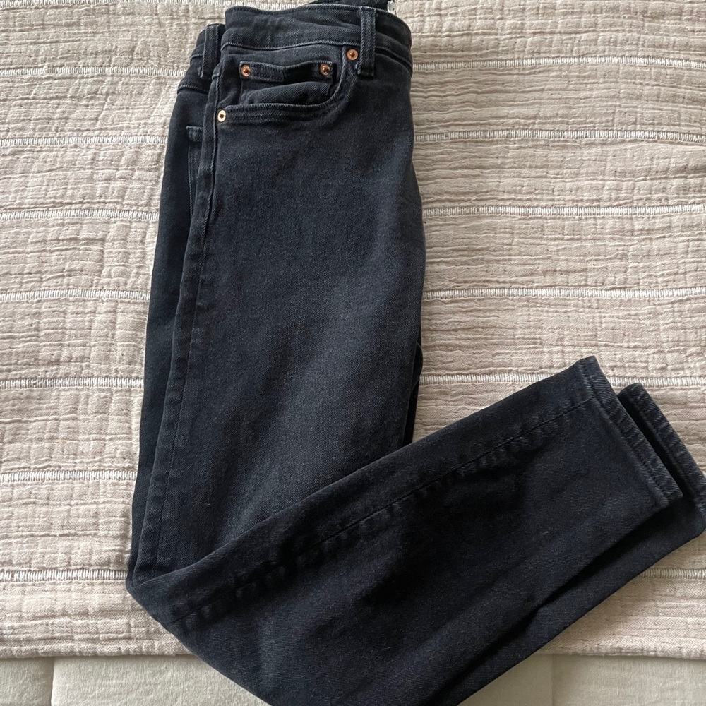 ZARA high waisted black Jeans